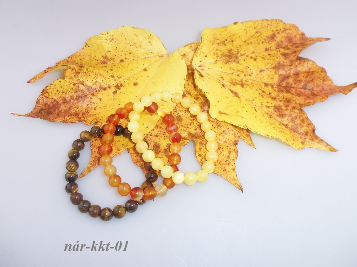 kalcit karneol tigrie oko n�ramky - pak